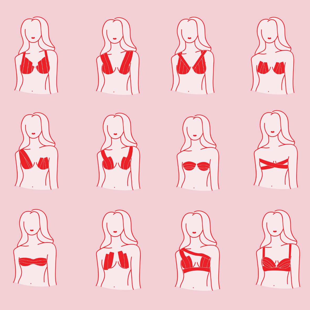 Boob Tape Usage Chart