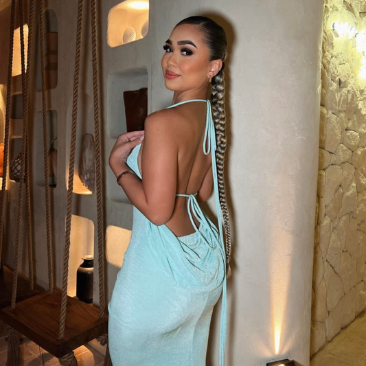 How to use boob tape in a backless dress